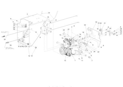 Transmission Diagram and Parts List for 3X34-INCHPROH (31AH8E4V710)(2019) Cub Cadet Snow Blower